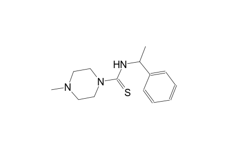4-methyl-N-(1-phenylethyl)-1-piperazinecarbothioamide