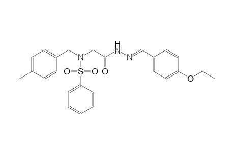 N-{2-[(2E)-2-(4-ethoxybenzylidene)hydrazino]-2-oxoethyl}-N-(4-methylbenzyl)benzenesulfonamide
