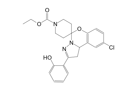 ethyl 9-chloro-2-(2-hydroxyphenyl)-1,10b-dihydrospiro[benzo[e]pyrazolo[1,5-c][1,3]oxazine-5,4'-piperidine]-1'-carboxylate