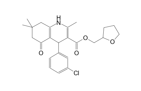 tetrahydro-2-furanylmethyl 4-(3-chlorophenyl)-2,7,7-trimethyl-5-oxo-1,4,5,6,7,8-hexahydro-3-quinolinecarboxylate