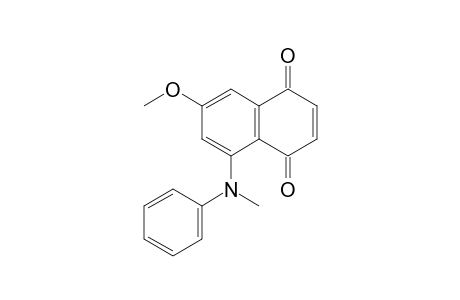 7-Methoxy-5-(N-methylanilino)-1,4-naphthoquinone