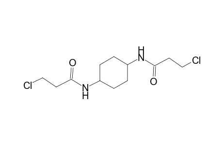 3-chloro-N-{4-[(3-chloropropanoyl)amino]cyclohexyl}propanamide