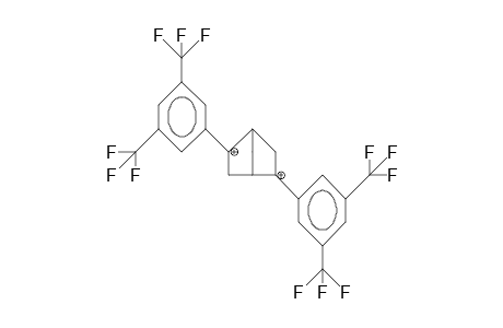 2,5-Bis(3',5'-di-trifluoromethyl-phenyl)-2,5-norbornyl dication