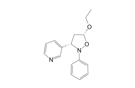 SYN-5-ETHOXY-2-PHENYL-3-(3-PYRIDYL)-ISOXAZOLIDINE