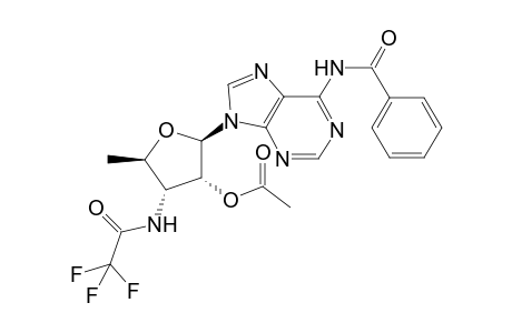 (2'-O-Acetyl-3',5'-didesoxy-3'-trifluoroacetamido-beta-D-ribofuranosyl)9-N-benzoyladenine