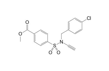 Methyl 4-(N-(4-chlorobenzyl)-N-ethynylsulfamoyl)benzoate