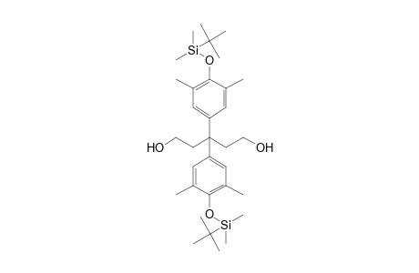 3,3-bis{4'-[(t-Butyl)dimethylsilyloxy]-3',5'-dimethylphenyl]-pentane-1,5-diol