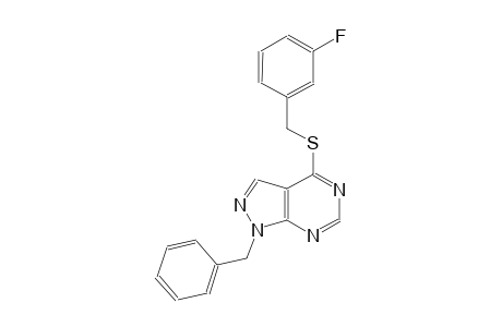 1-benzyl-4-[(3-fluorobenzyl)sulfanyl]-1H-pyrazolo[3,4-d]pyrimidine