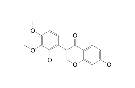 DALPARVIN-B;(3-R/S)-2',7-DIHYDROXY-3',4'-DIMETHOXYISOFLAVANONE