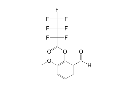 2-Hydroxy-3-methoxybenzaldehyde, heptafluorobutyrate