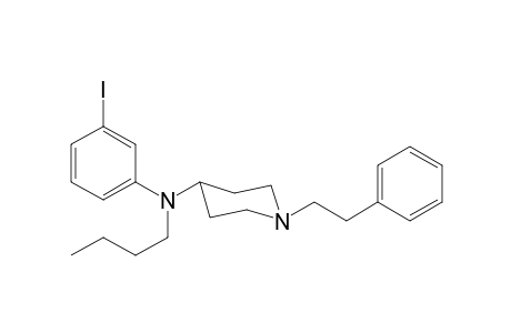 N-Butyl-N-(3-iodophenyl)-1-(2-phenylethyl)piperidin-4-amine
