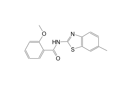 2-methoxy-N-(6-methyl-1,3-benzothiazol-2-yl)benzamide