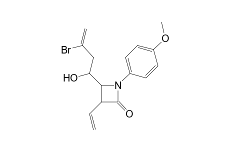 (3RS,4SR)-4-[(SR)-3-Bromo-1-hydroxybut-3-enyl]-1-(4-methoxyphenyl)-3-vinylazetidin-2-one