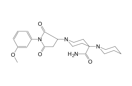 3-{4'-acetyl-[1,4'-bipiperidin]-1'-yl}-1-(3-methoxyphenyl)pyrrolidine-2,5-dione