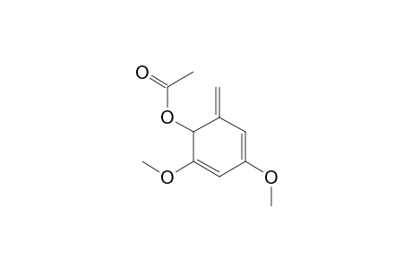 (2,4-dimethoxy-6-methylidene-1-cyclohexa-2,4-dienyl) acetate
