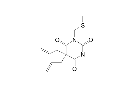 2,4,6-Pyrimidinetrione, 5,5-diallyl-1-(methylthiomethyl)-