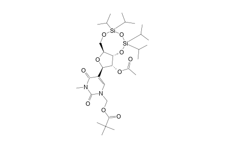 [3-METHYL-(15)-N]-1-PIVALOYLOXYMETHYL-2'-O-ACETYL-3',5'-O-(1,1,3,3-TETRAISOPROPYL-1,3-DISILOXANEDIYL)-PSEUDOURIDINE