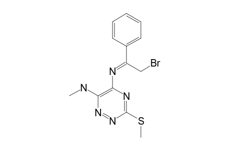 5-(2-BROMOMETHYL-1-PHENYLIMINO)-6-METHYLAMINO-3-METHYLTHIO-AS-TRIAZINE