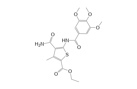 ethyl 4-(aminocarbonyl)-3-methyl-5-[(3,4,5-trimethoxybenzoyl)amino]-2-thiophenecarboxylate