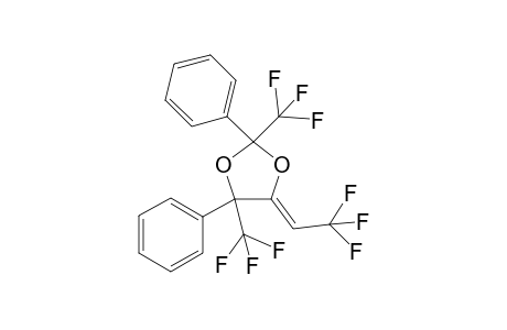 4-Trifluoroethylidene-2,5-diphenyl-2,5-di(trifluoromethyl)-1,3-dioxlane