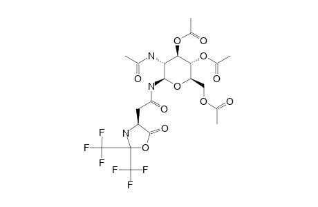 N-(3,4,6-TRI-O-ACETYL-2-ACETAMIDO-2-DEOXY-BETA-D-GLUCOPYRANOSYL)-2-[(4-S)-5-OXO-2,2-BIS-(TRIFLUOROMETHYL)-1,3-OXAZOLIDIN-4-YL]-ACETAMIDE