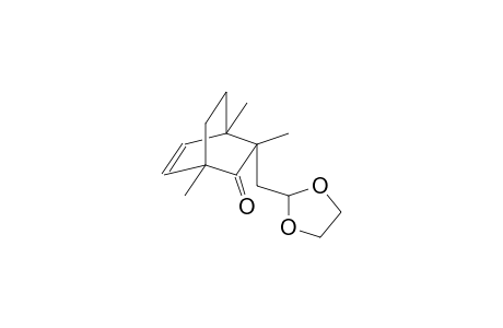 (1RS,3SR,4SR)-3-[(1',3'-dioxolan-2'-yl)methyl]-1,3,4-trimethyl-3-oxobicyclo[2.2.2]oct-5-en-2-one