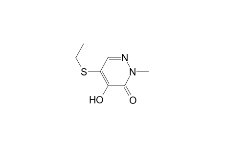 5-(Ethylsulfanyl)-4-hydroxy-2-methyl-3(2H)-pyridazinone