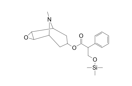 Benzeneacetic acid, .alpha.-[[(trimethylsilyl)oxy]methyl]-, 9-methyl-3-oxa-9-azatricyclo[3.3.1.0(2,4)]non-7-yl ester, [7(S)-(1.alpha.,2.beta.,4.beta.,5.alpha.,7.beta.)]-