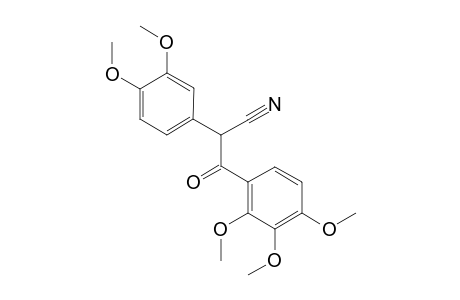 2-(3,4-DIMETHOXYPHENYL)-3-(2,3,4-TRIMETHOXYPHENYL)-3-OXOPROPANONITRILE