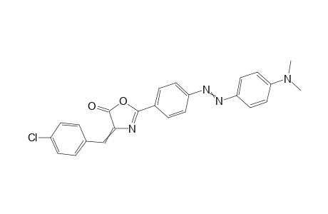 4-[1-(4-Chlorophenyl)methylidene]-2-(4-{2-[4-(dimethylamino)phenyl]-diazenyl}phenyl)-5(4H)-oxazolone