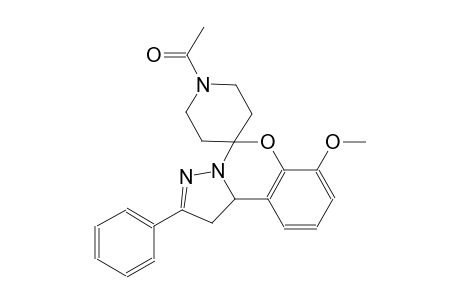 1-(7-methoxy-2-phenyl-1,10b-dihydrospiro[benzo[e]pyrazolo[1,5-c][1,3]oxazine-5,4'-piperidin]-1'-yl)ethan-1-one