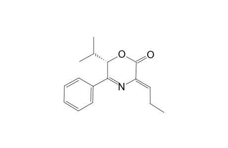 (2S,5Z)-2-isopropyl-3-phenyl-5-propylidene-2H-1,4-oxazin-6-one