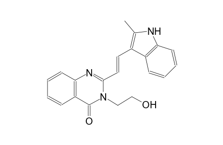 4(3H)-quinazolinone, 3-(2-hydroxyethyl)-2-[(E)-2-(2-methyl-1H-indol-3-yl)ethenyl]-