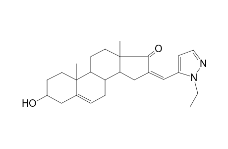 (16Z)-16-[(2-ethyl-3-pyrazolyl)methylidene]-3-hydroxy-10,13-dimethyl-2,3,4,7,8,9,11,12,14,15-decahydro-1H-cyclopenta[a]phenanthren-17-one
