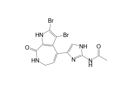 Acetamide, N-[4-(2,3-dibromo-1,6,7,8-tetrahydro-8-oxopyrrolo[2,3-c]azepin-4-yl)-1H-imidazo-2-yl]-, (-)-