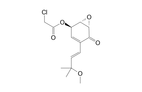 (1S,2R,6S)-4-((E)-3-methoxy-3-methylbut-1-en-1-yl)-5-oxo-7-oxabicyclo[4.1.0]hept-3-en-2-yl 2-chloroacetate