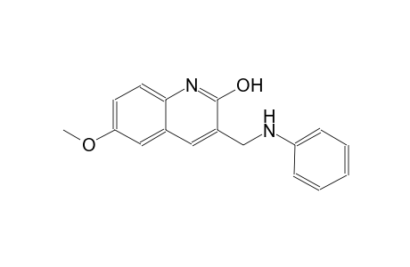 3-(anilinomethyl)-6-methoxy-2-quinolinol