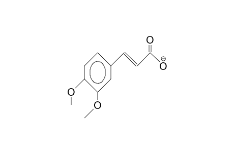 3,4-Dimethoxy-cinnamic acid, anion