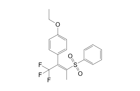 (E)-2-(4-Ethoxyphenyl)-3-(phenylsulfonyl)-1,1,1-trifluorobut-2-ene