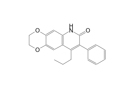 [1,4]dioxino[2,3-g]quinolin-7(6H)-one, 2,3-dihydro-8-phenyl-9-propyl-