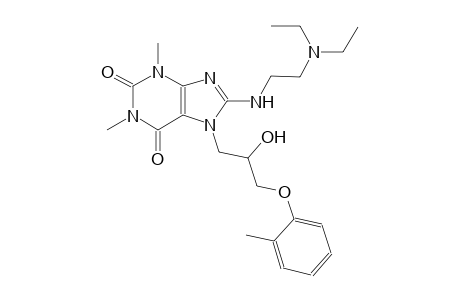 8-{[2-(diethylamino)ethyl]amino}-7-[2-hydroxy-3-(2-methylphenoxy)propyl]-1,3-dimethyl-3,7-dihydro-1H-purine-2,6-dione