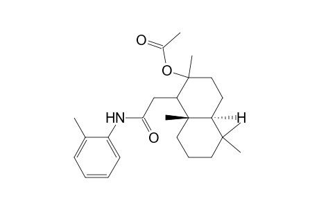 1-Naphthaleneacetamide, 2-(acetyloxy)decahydro-2,5,5,8a-tetramethyl-N-(2-methylphenyl)-, [1R-(1.alpha.,2.beta.,4a.beta.,8a.alpha.)]-