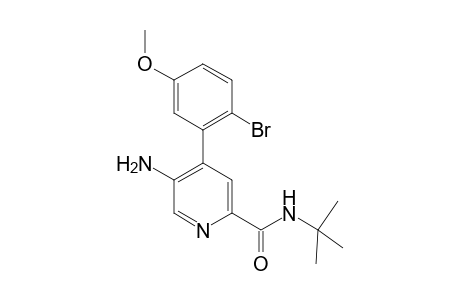 5-Amino-4-(6-Bromo-3-methoxyphenyl)-N-(1,1-dimethylethyl)-2-pyridinylcarboximide