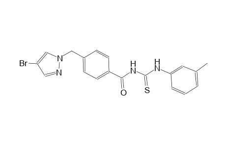 N-{4-[(4-bromo-1H-pyrazol-1-yl)methyl]benzoyl}-N'-(3-methylphenyl)thiourea