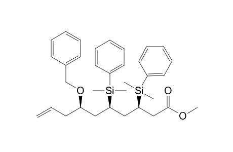 Methyl (3S,5R,7R)-7-benzyloxy-3,5-bis(dimethylsilyl)-9-decanoate