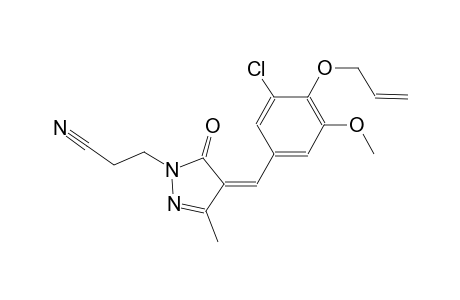 3-{(4Z)-4-[4-(allyloxy)-3-chloro-5-methoxybenzylidene]-3-methyl-5-oxo-4,5-dihydro-1H-pyrazol-1-yl}propanenitrile