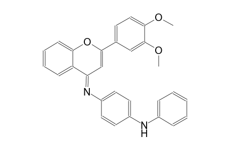 N~1~-[(4E)-2-(3,4-dimethoxyphenyl)-4H-chromen-4-ylidene]-N~4~-phenyl-1,4-benzenediamine