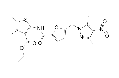 ethyl 2-({5-[(3,5-dimethyl-4-nitro-1H-pyrazol-1-yl)methyl]-2-furoyl}amino)-4,5-dimethyl-3-thiophenecarboxylate