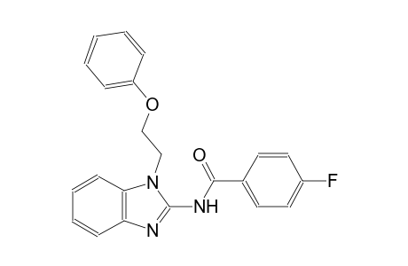 4-fluoro-N-[1-(2-phenoxyethyl)-1H-benzimidazol-2-yl]benzamide