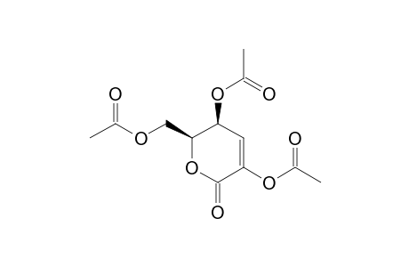 2,4,6-TRI-O-ACETYL-3-DEOXY-D-THREO-HEX-2-ENONO-1,5-LACTONE;(5R,6R)-3,5-BIS-(ACETOXY)-6-ACETOXY-METHYL-5,6-DIHYDRO-(2H)-PYRAN-2-ONE
